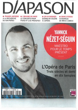 Yannick Nézet-Séguin on the cover of Diapason Magazine
